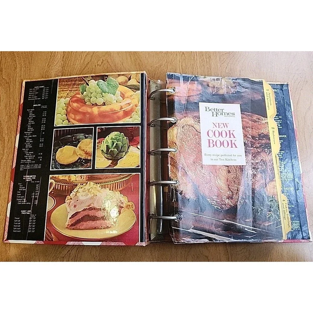 Vintage 1968 Better Homes & Gardens New Cook Book 5 Ring Binder READ
